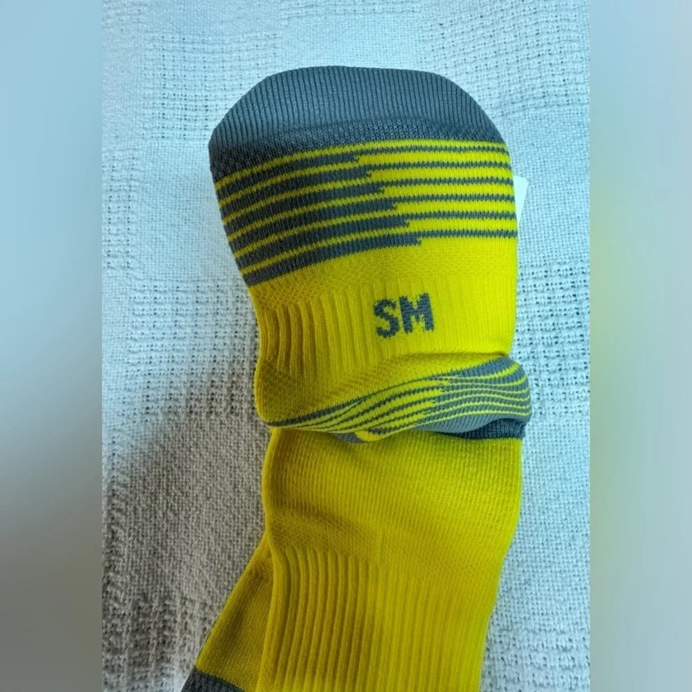 Adidas Men's Bright Yellow Athletic Socks